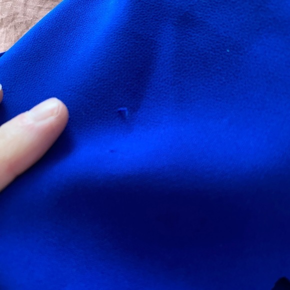 Rene Ruiz Collection Size 8 Blue Cut Out Wing Sleeve Knee Length Cocktail Dress - Picture 6 of 12